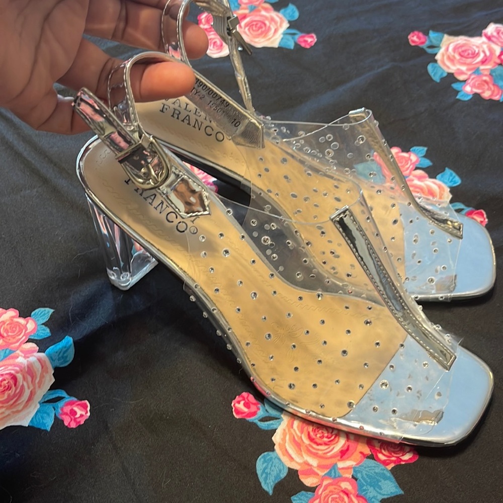 Nice clear heeled heels